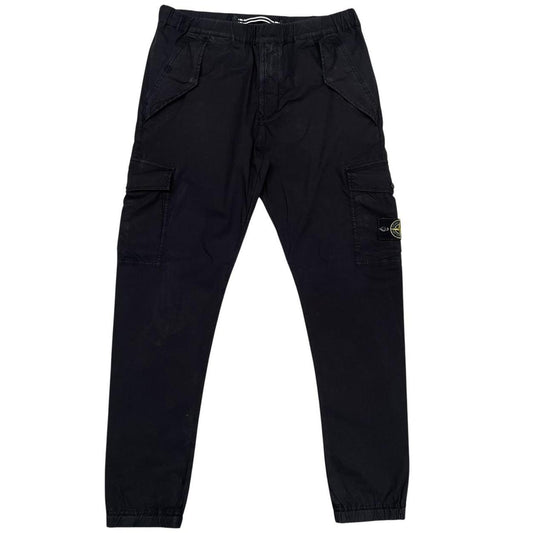 Stone Island SS 2018 Black RE-T Fit Cargo Trousers