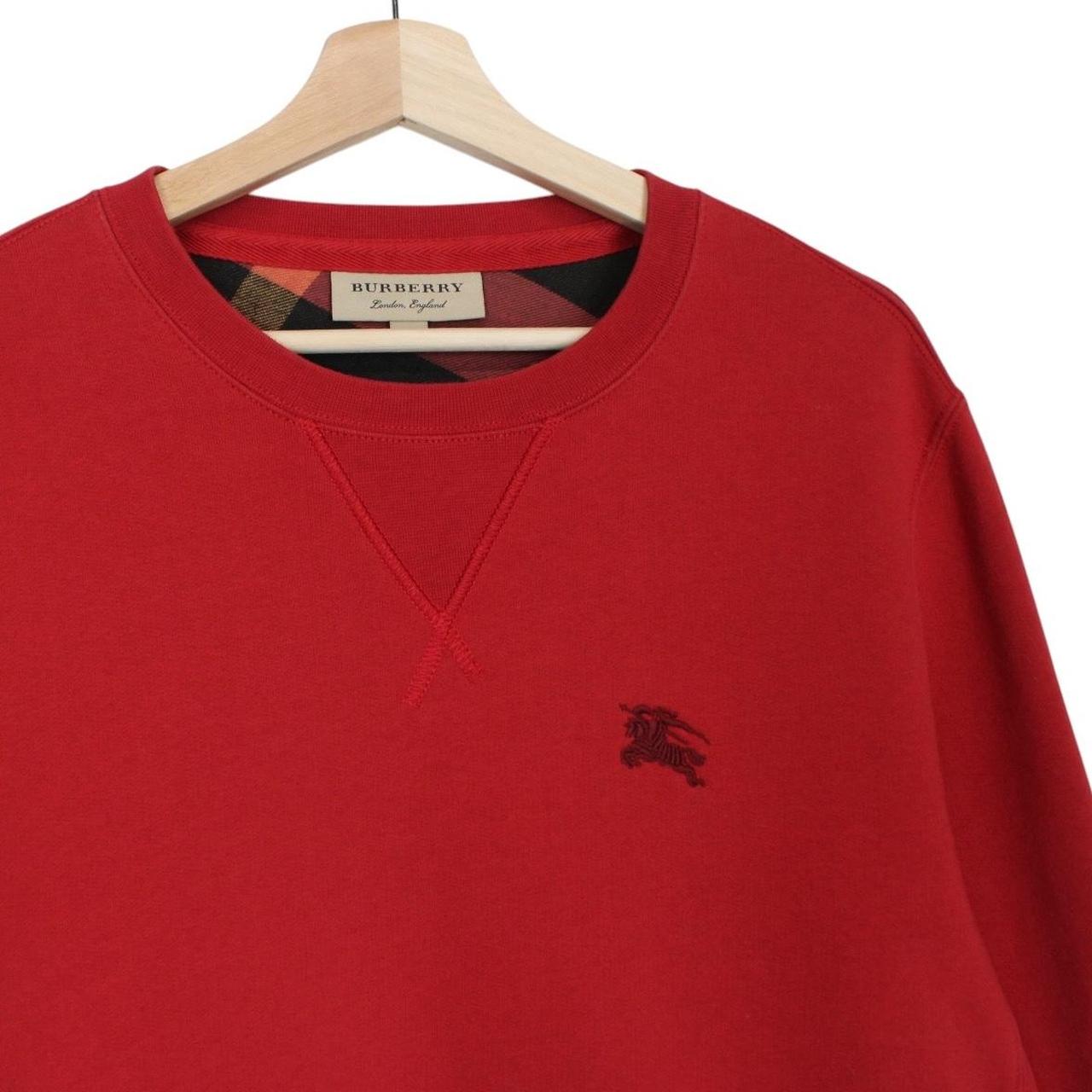 Burberry London Red Cotton Sweatshirt Jumper