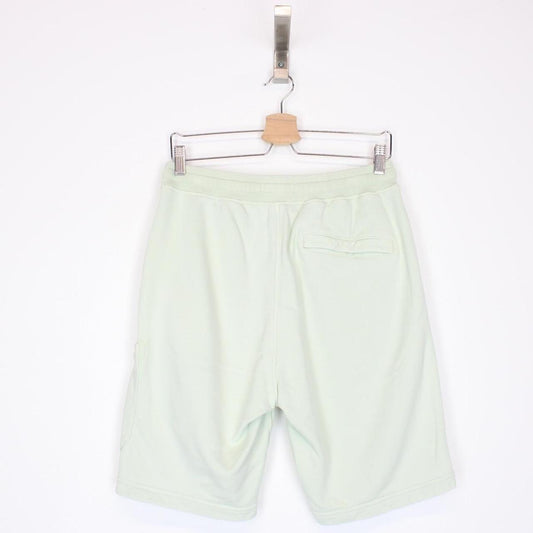 Stone Island SS 2021 Pale Green Cotton Jogger Shorts