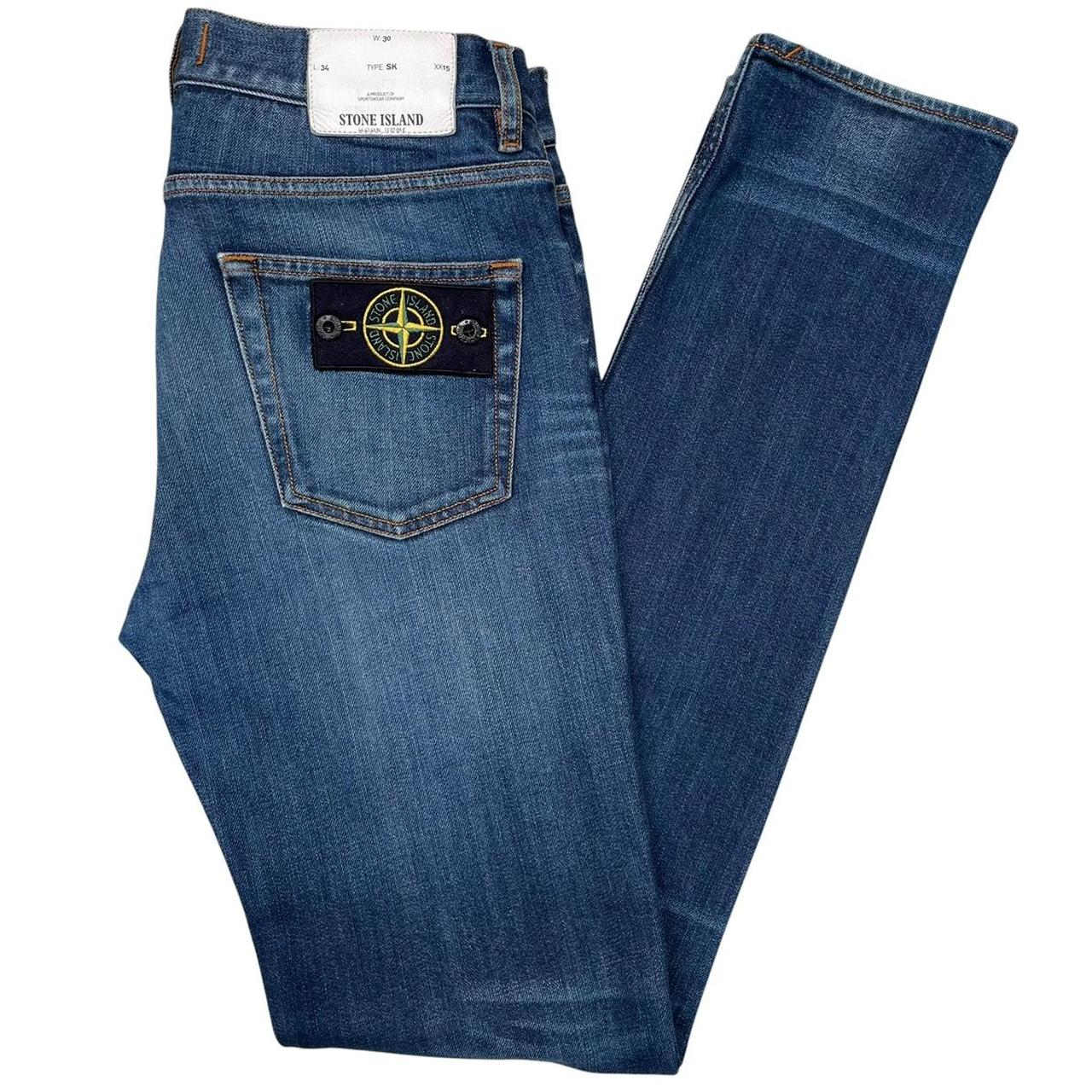 Stone Island AW 2016 Blue Skinny Fit Denim Jeans