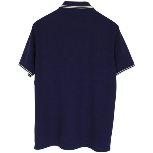 Stone Island Navy Blue Short Sleeve Compass Cotton Polo Shirt