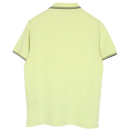Stone Island Lime Green Short Sleeve Compass Cotton Polo Shirt