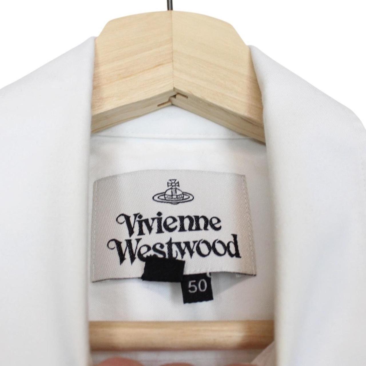 Vivienne Westwood White Short Sleeve Orb Cotton Shirt