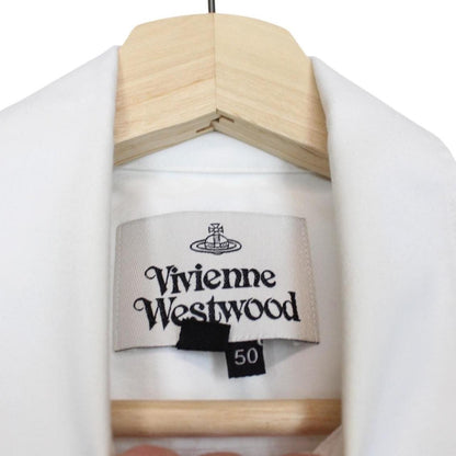 Vivienne Westwood White Short Sleeve Orb Cotton Shirt