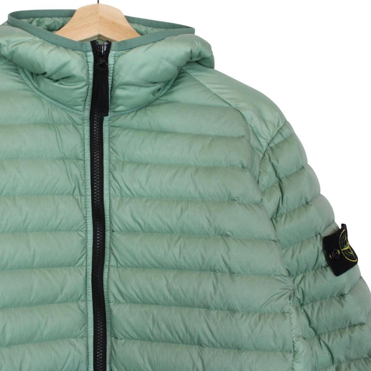 Stone Island AW 2022 Loom Woven Chambers R-Nylon Green Down Jacket