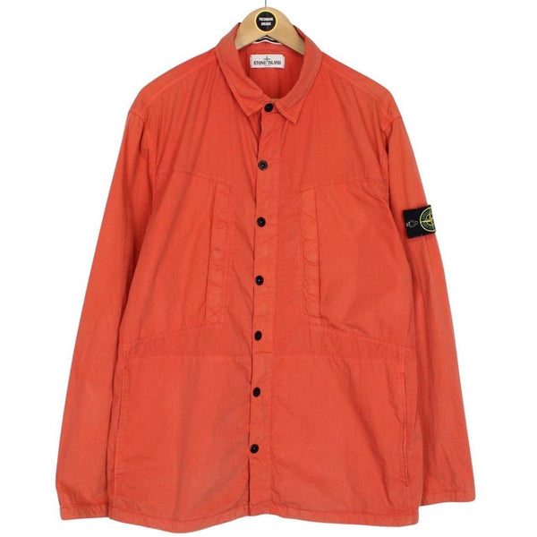 Stone Island SS 2012 Red Hydrophobic Cotton Overshirt Jacket