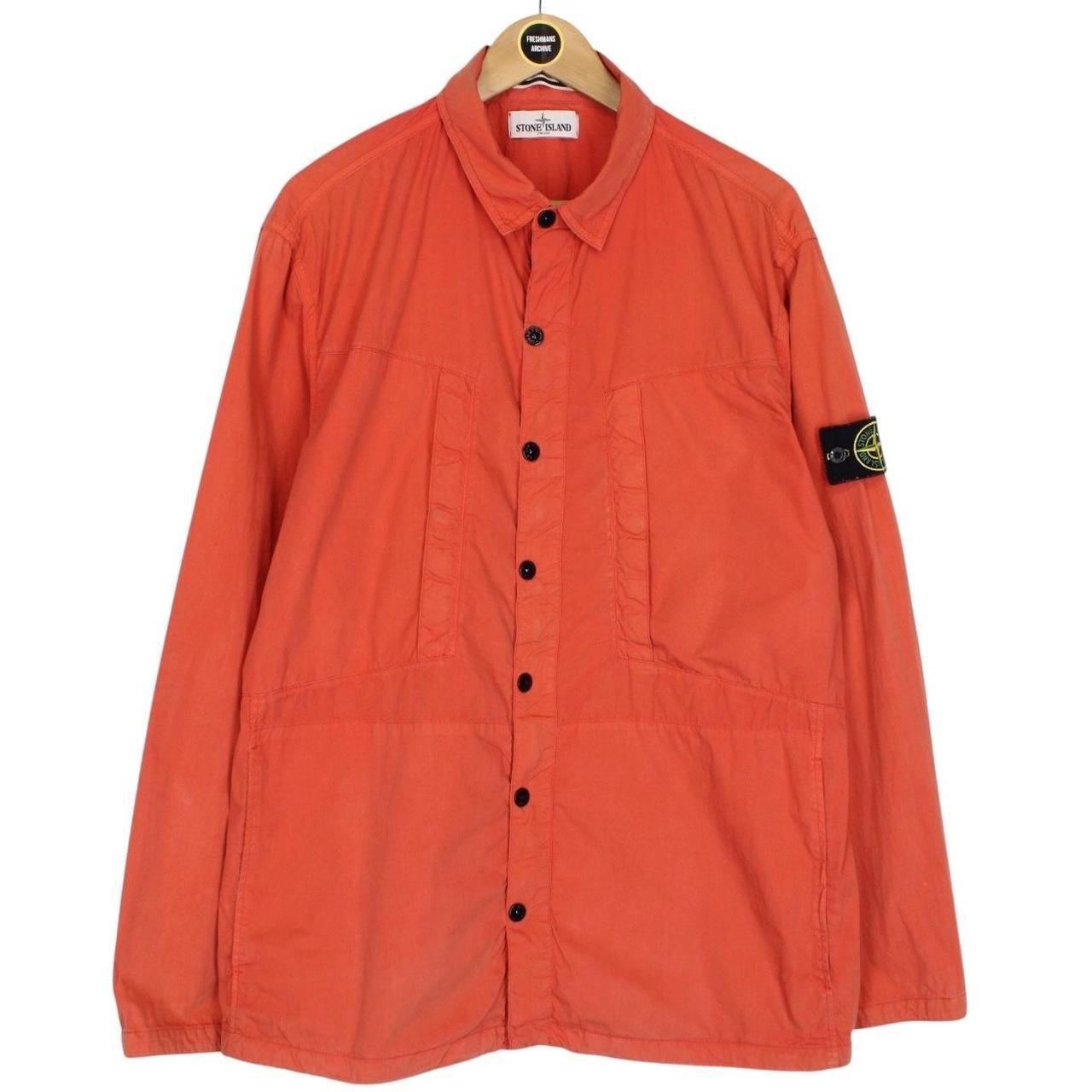 Stone Island SS 2012 Red Hydrophobic Cotton Overshirt Jacket