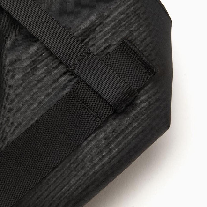 CP Company Metropolis Black Rubber Reps Logo Belt Bag