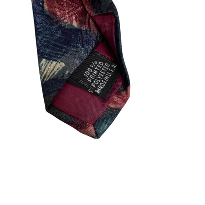 Vintage Christian Dior Multicoloured Floral Print Polyester Tie