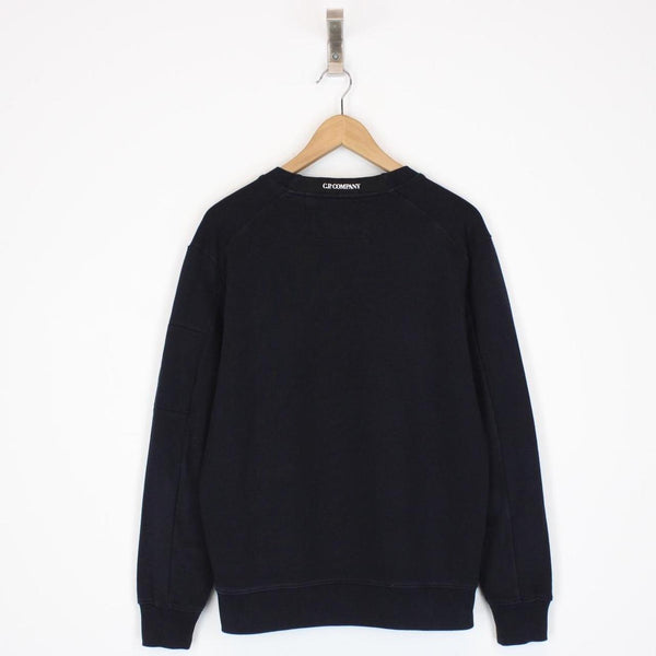 CP Company Navy Blue Lens Sweatshirt Jumper