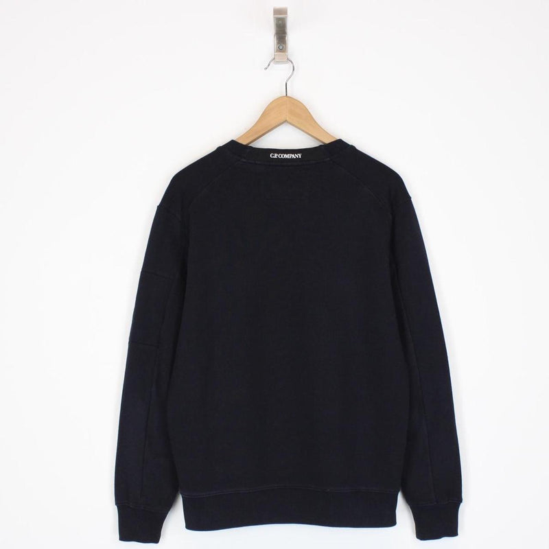 CP Company Navy Blue Lens Sweatshirt Jumper