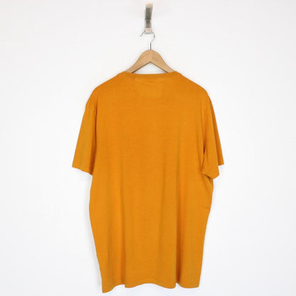 CP Company Orange Logo Print Short Sleeve Cotton T-Shirt