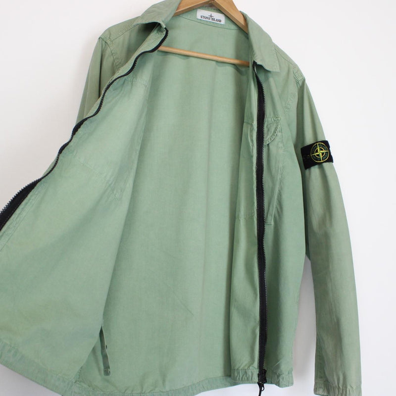 Stone Island AW 2022 Green Full Zip Overshirt Jacket