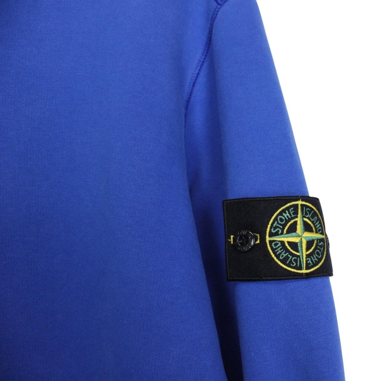 Stone Island AW 2017 Blue Cotton Sweatshirt Jumper