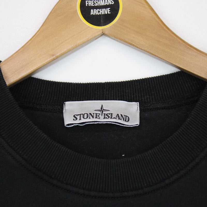 Stone Island AW 2022 Black Cotton Sweatshirt Jumper