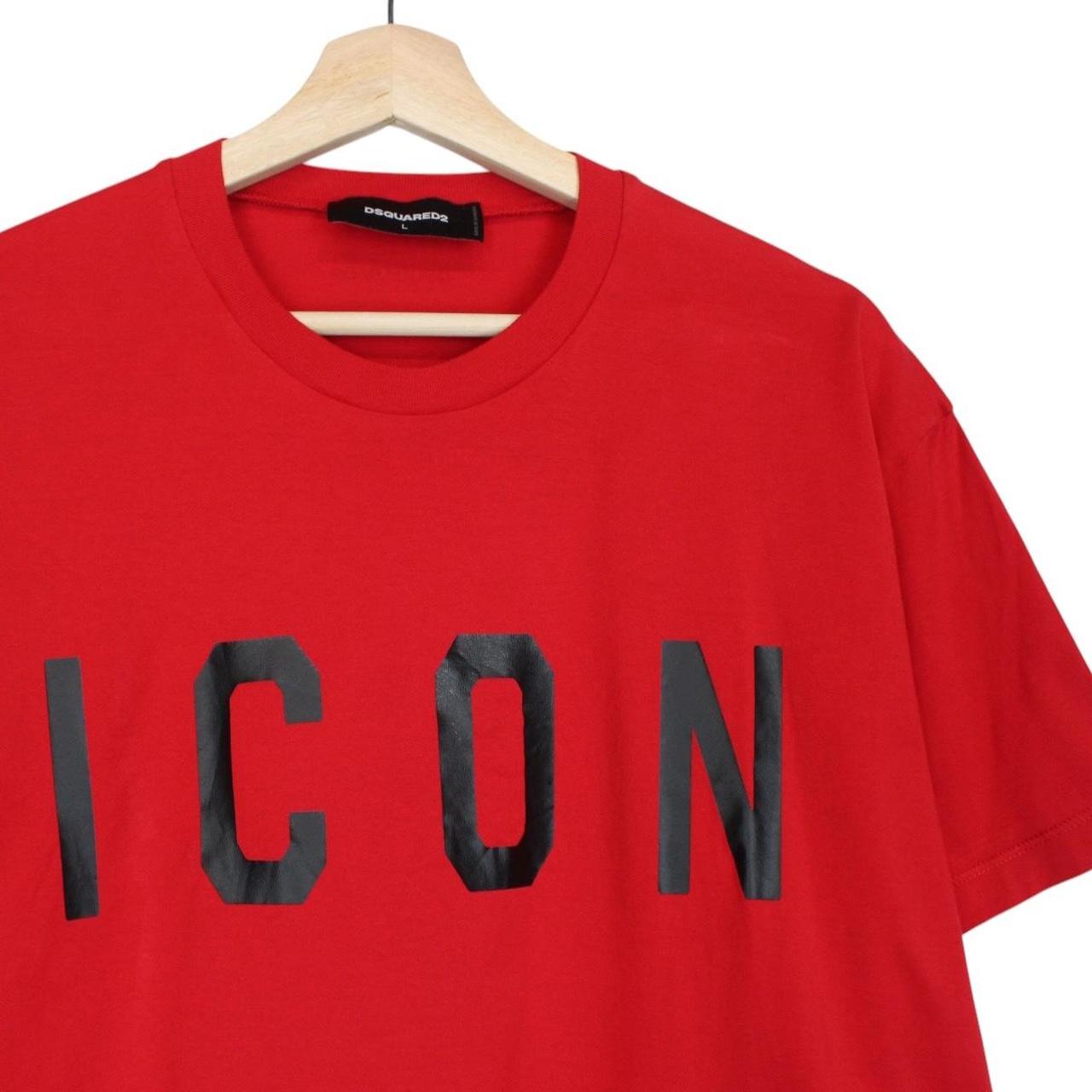 Dsquared2 Icon Red and Black Short Sleeve T-Shirt