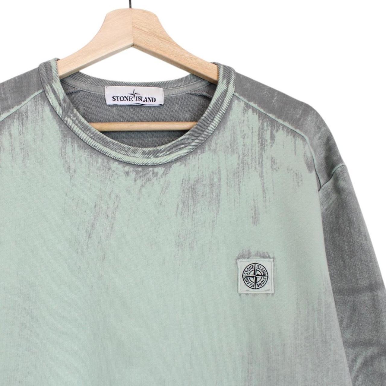 Stone Island SS 2018 Green Hand Corrosion Sweatshirt Jumper
