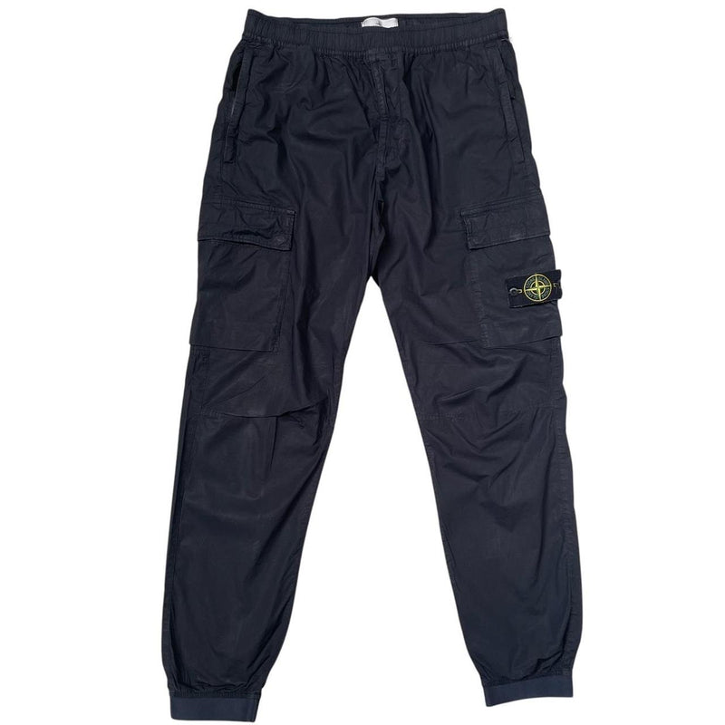 Stone Island SS 2024 Navy Blue RE-T Fit Cargo Trousers