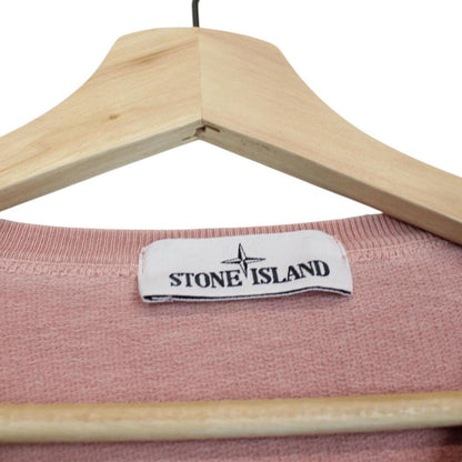 Stone Island SS 2021 Rose Pink Cotton Sweatshirt Jumper