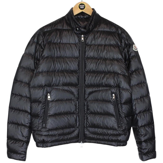 Moncler Acorus Black Longue Saison Quilted Down Jacket