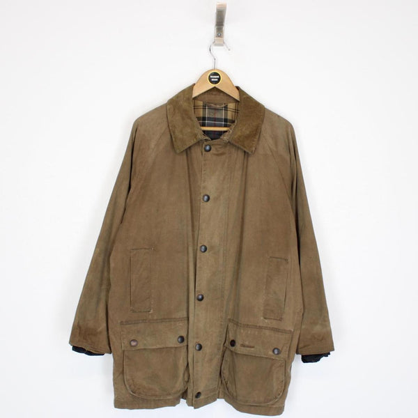 Vintage Barbour Lightweight Beaufort Brown Wax Jacket