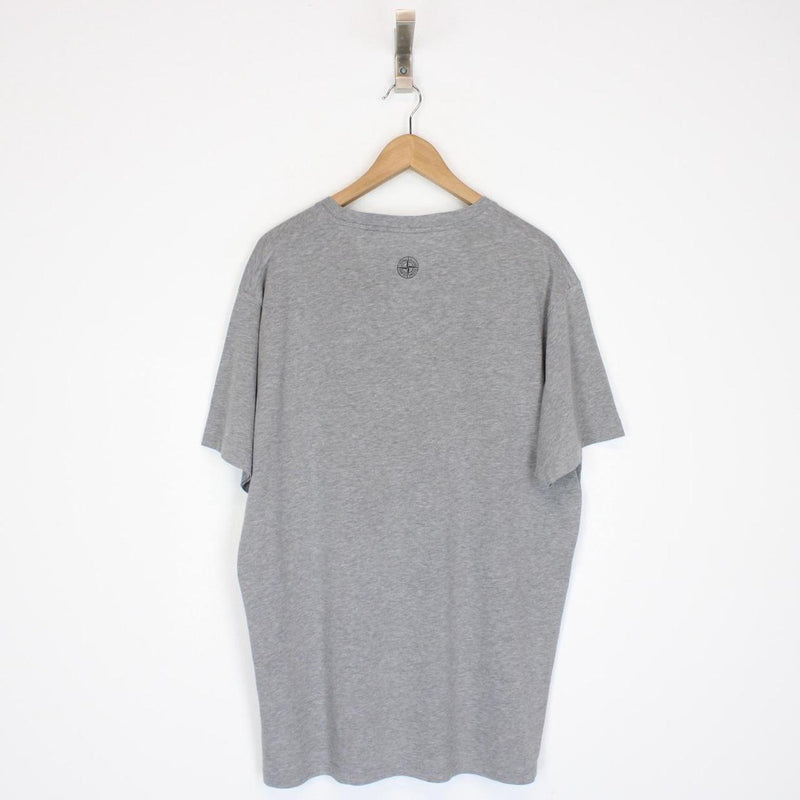 Stone Island SS 2018 Grey Short Sleeve Logo Print T-Shirt