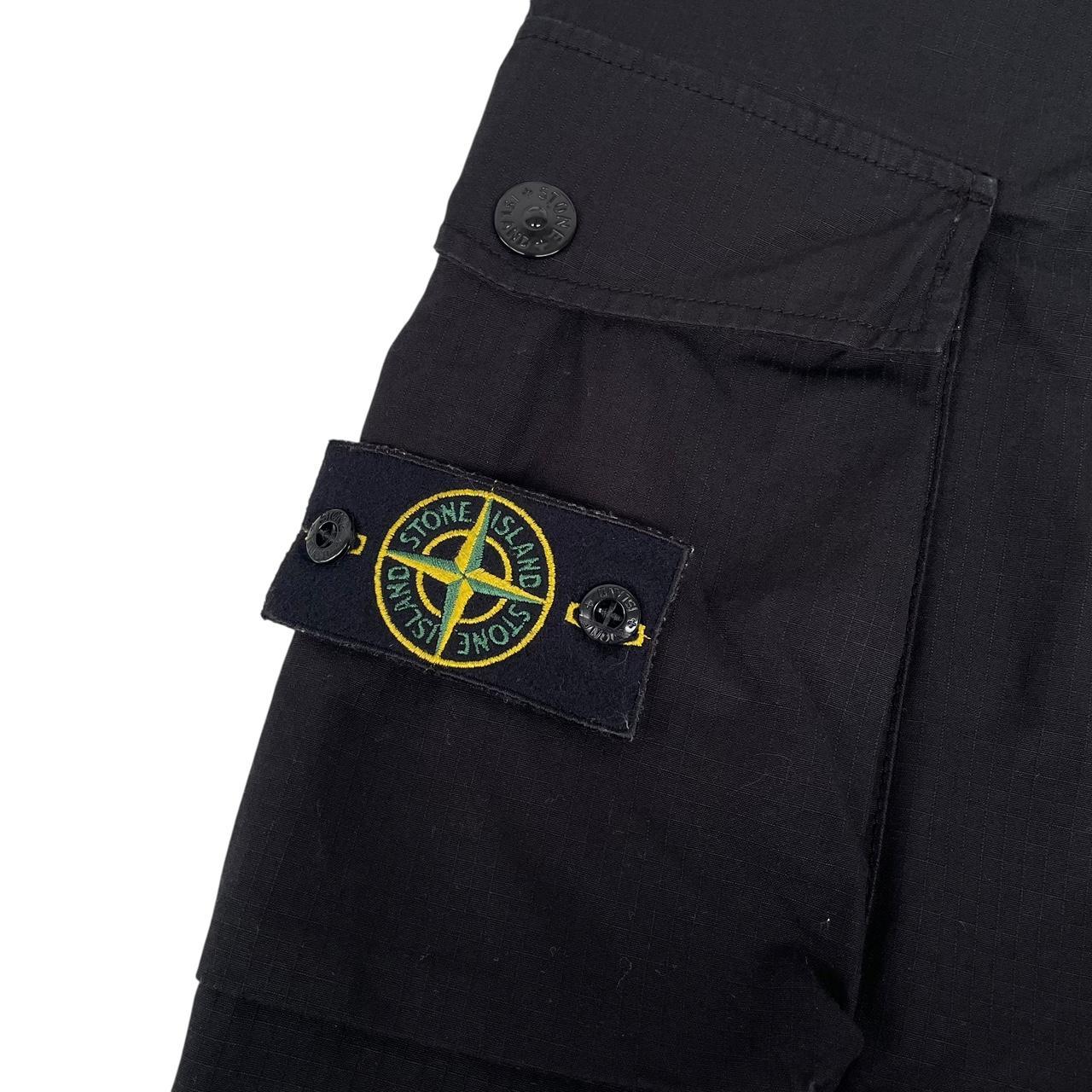 Stone Island AW 2019 Black RE-T Fit Ripstop Cargo Trousers