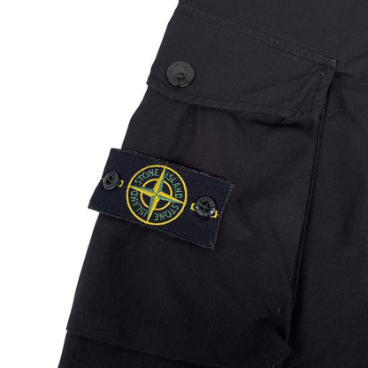 Stone Island AW 2019 Black RE-T Fit Ripstop Cargo Trousers