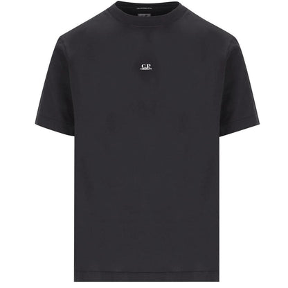 CP Company Black 30/1 Logo Print Cotton Short Sleeve T-Shirt