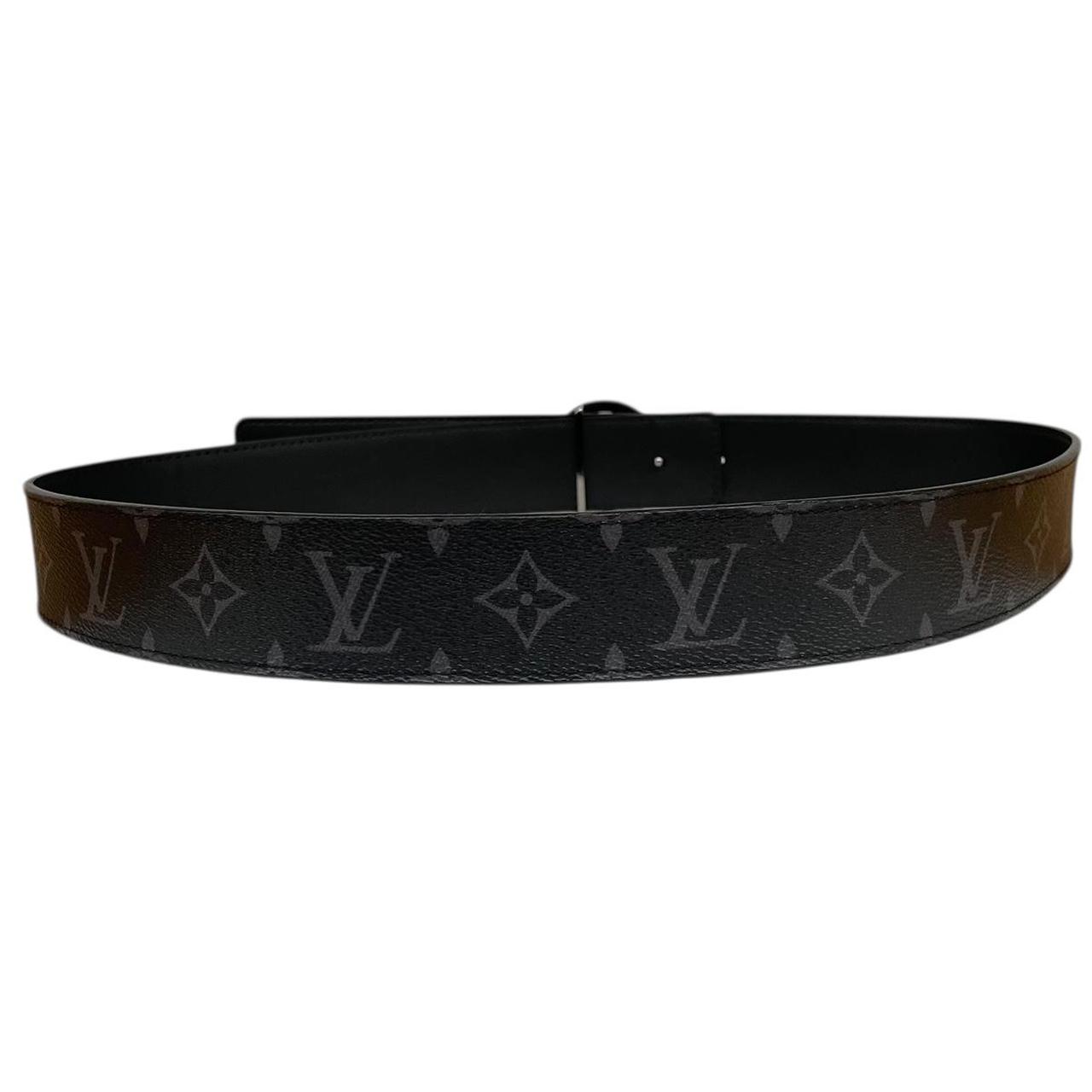 Louis Vuitton Black Circle LV Monogram Reversible Belt