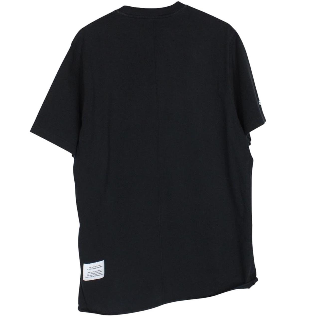 Heron Preston black pocket t-shirt with multicoloured birds print and oversized fit.
