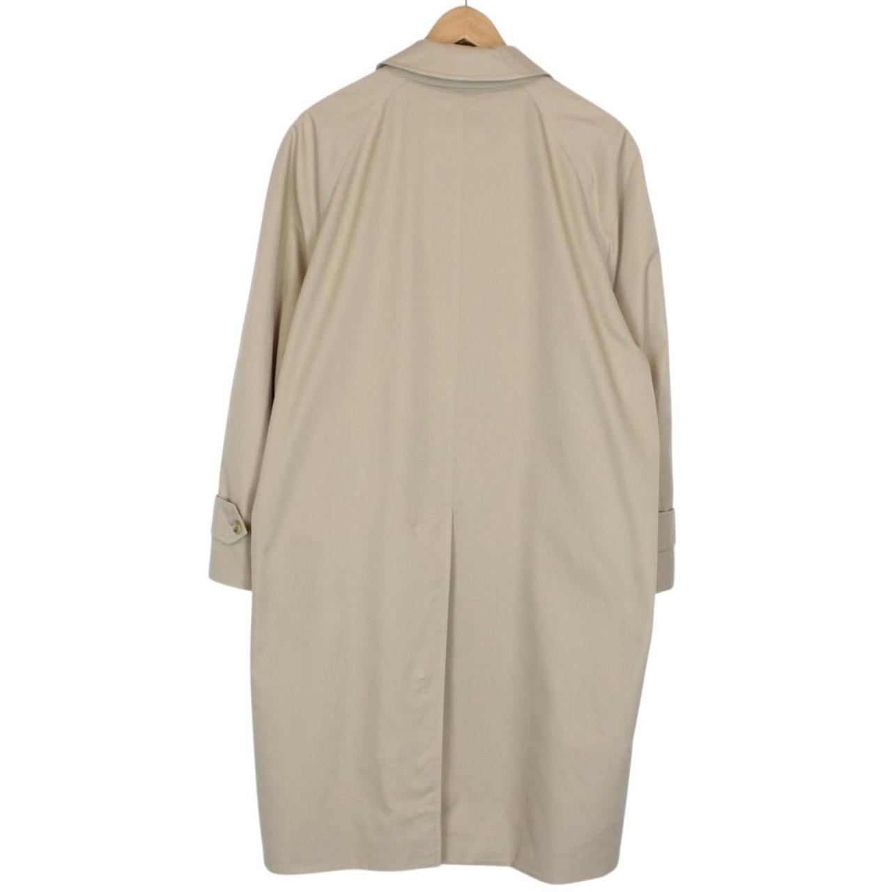 Vintage 90s Burberry Beige Single Breasted Trench Coat