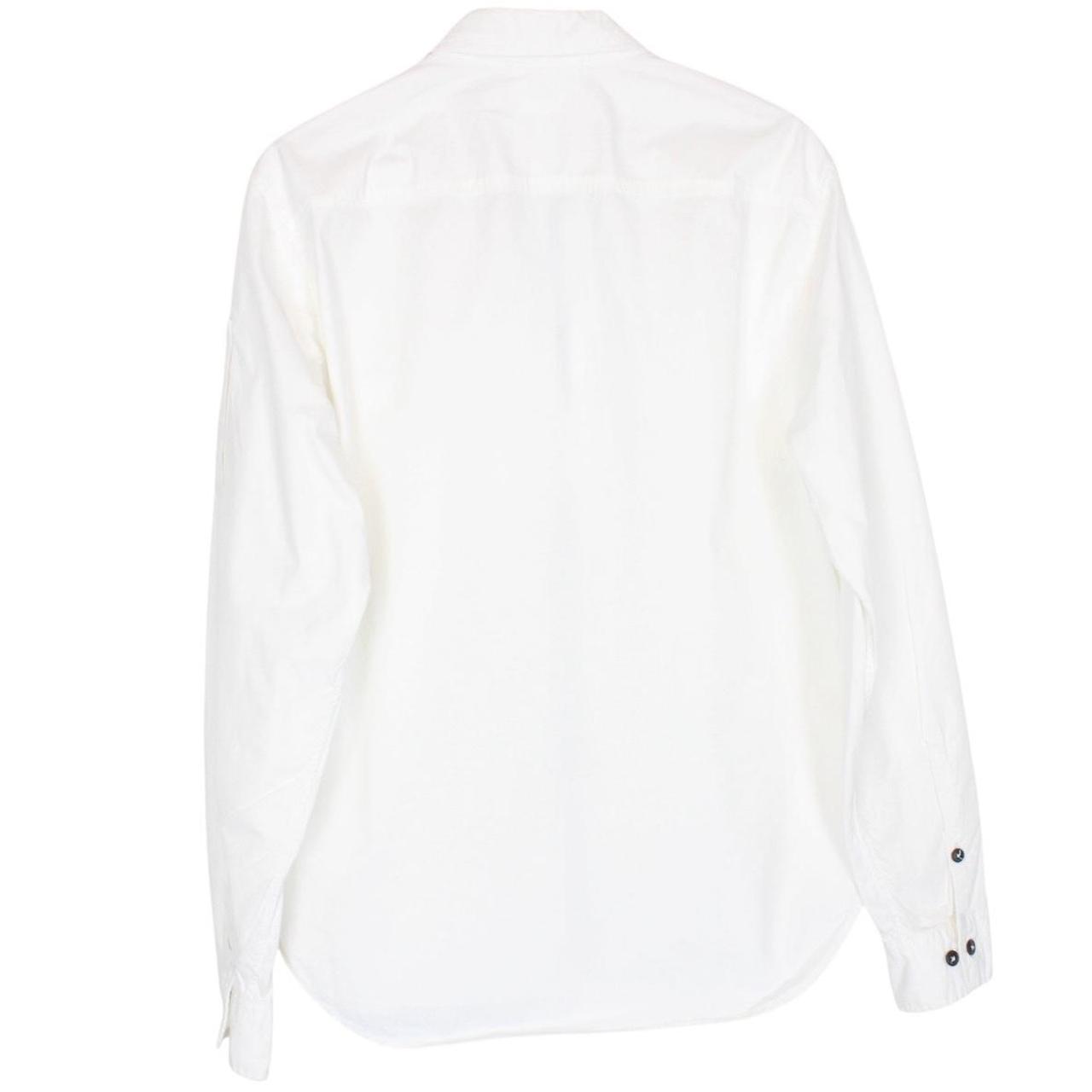 CP Company White Full Zip Cotton Lens Overshirt Jacket