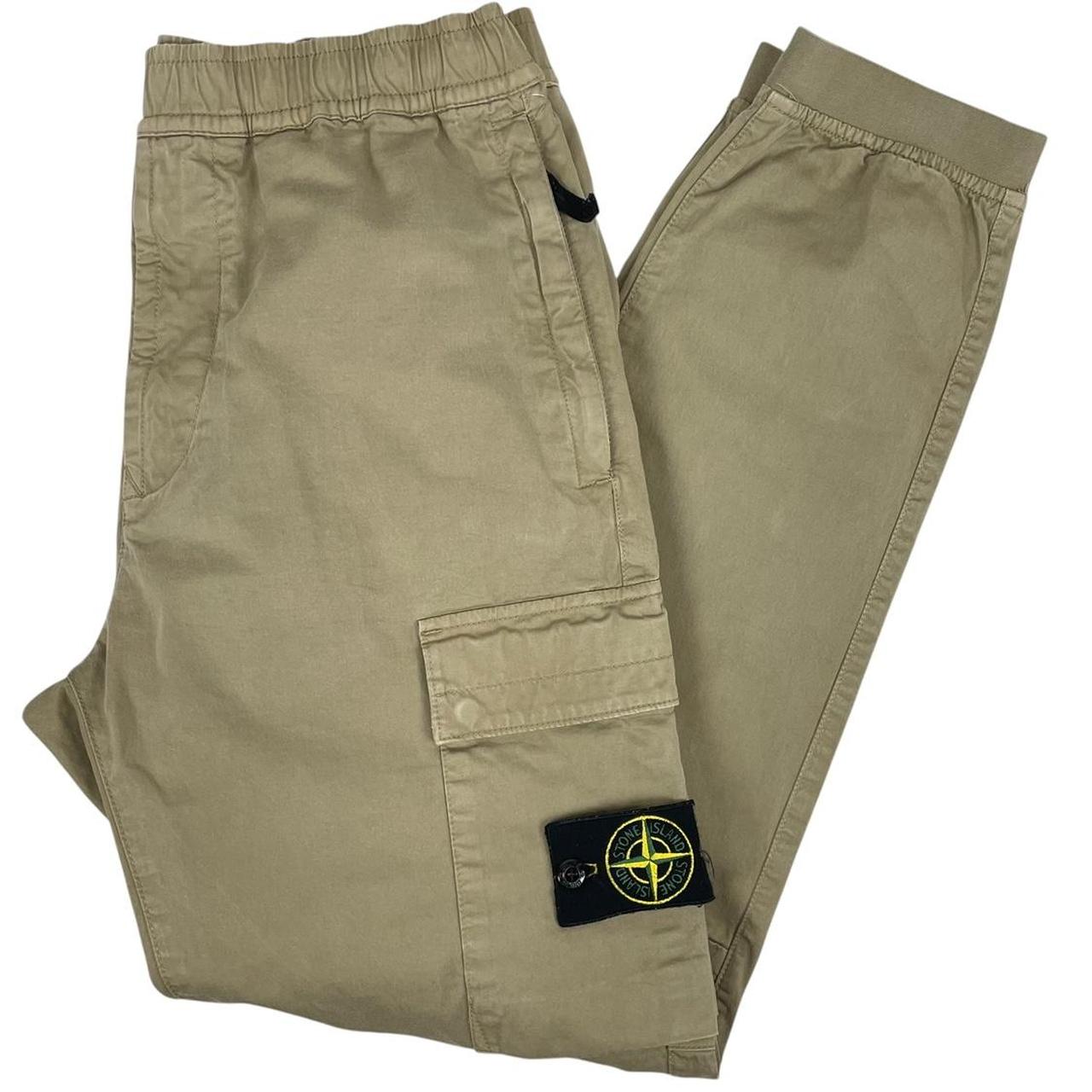 Stone Island AW 2024 Beige RE-T Fit Cargo Trousers