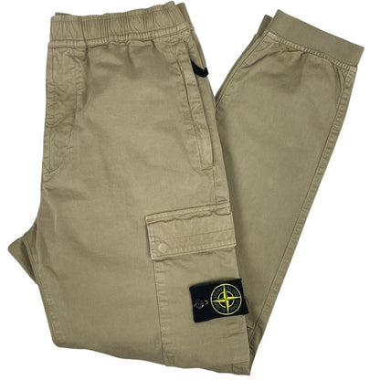 Stone Island AW 2024 Beige RE-T Fit Cargo Trousers
