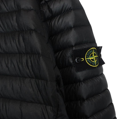 Stone Island AW 2023 Black Loom Woven Chambers R-Nylon Down Jacket