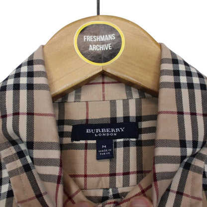 Vintage Burberry London Beige Nova Check Long Sleeve Shirt