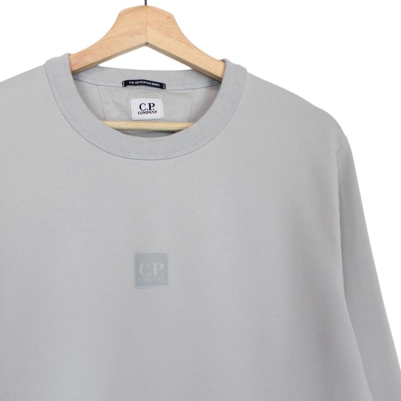 CP Company Metropolis Grey Patch Sweatshirt Jumper