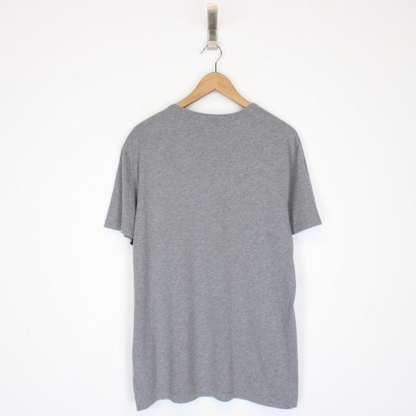 Moncler Grey Debossed Logo Short Sleeve T-Shirt