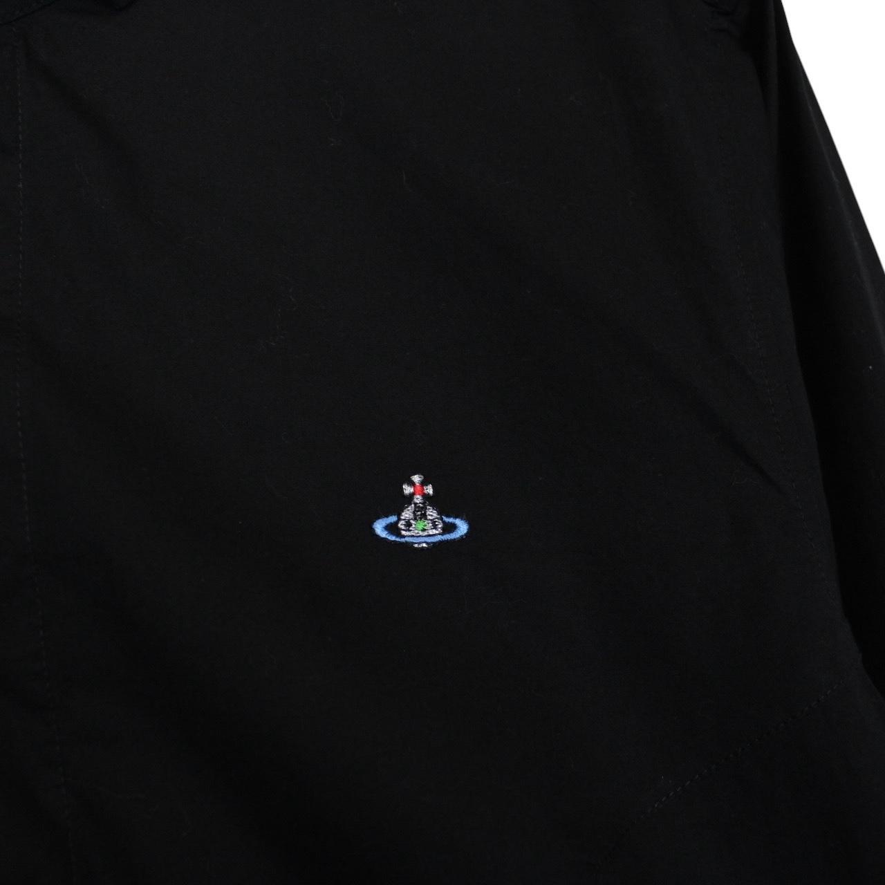 Vivienne Westwood Black Long Sleeve Orb Cotton Shirt Shirt