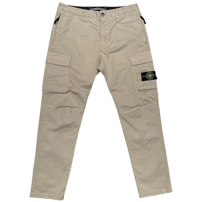 Stone Island SS 2022 Beige RE-T Fit Cargo Trousers