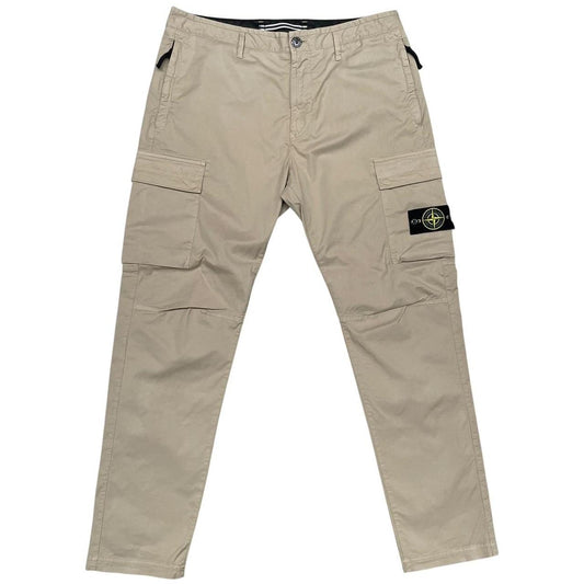Stone Island SS 2022 Beige RE-T Fit Cargo Trousers