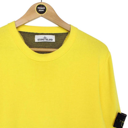 Stone Island SS 2015 Yellow Cotton Knit Sweatshirt Jumper