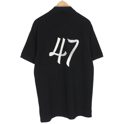 Dior 2022 Black Embroidered Logo Short Sleeve Polo Shirt