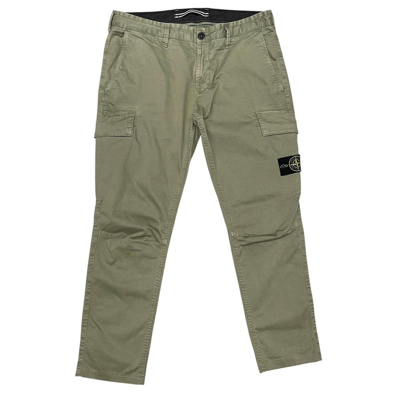 Stone Island Green Skinny Fit Cargo Trousers