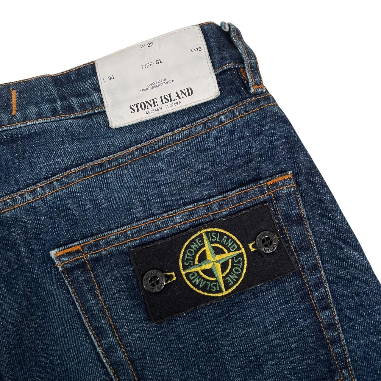 Stone Island SS 2017 Blue Slim Fit Denim Jeans