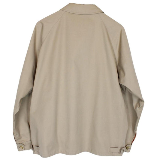 Vintage 90s Burberry Tan Brown Nova Check Cotton Harrington Jacket