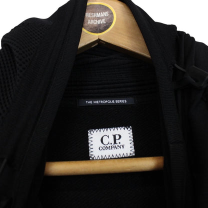 CP Company Metropolis Black Cotton Ninja Face Mask Hoodie Jumper