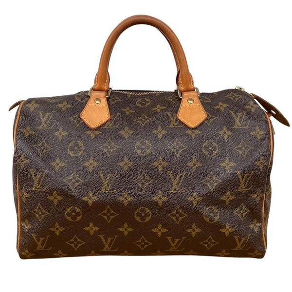 Louis Vuitton 2012 Speedy 30 Brown and Beige Monogram Coated Canvas Bag
