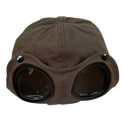 CP Company Khaki Green Cotton Goggle Cap